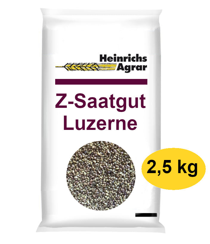 saatgut Luzerne 2,5 kg Z Saatgut für ca. 650 m² Leguminosen Kleesaatgut – Heinrichs  Agrar