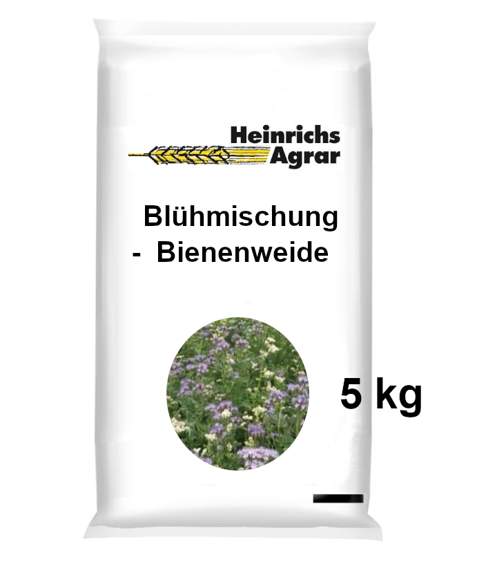 5 kg Blühmischung Bienenweide Schmetterlingsweide Mischung Hummelwiese –  Heinrichs Agrar