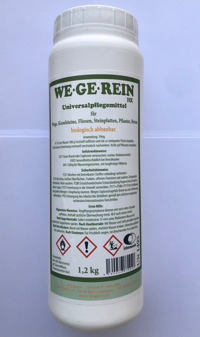 Wegerein 1,2 kg Steinpflegemittel Reinigungsmittel Grünbelagentferner