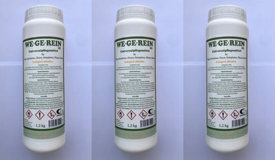 Wegerein 3,6 kg = 3 x 1,2 kg Sparpack Steinpflegemittel Reinigungsmittel Grünbelagentferner