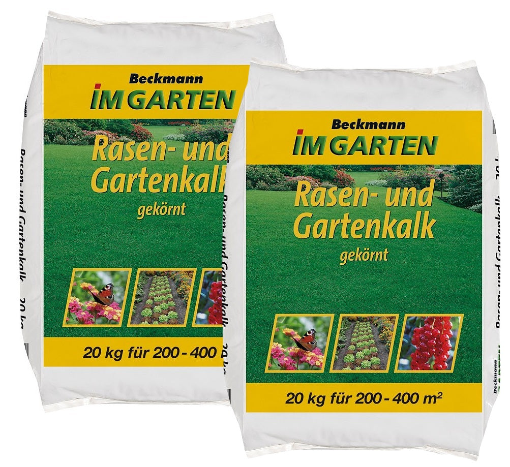 Beckmann 2 x 10 Kg (20 kg) UV Rasendünger mit Unkrautvernichter