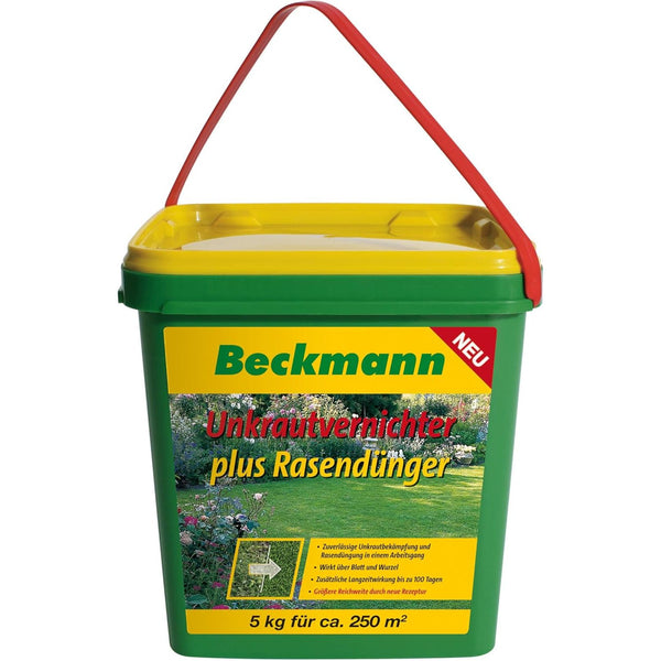 Beckmann UV Rasendünger mit Unkrautvernichter, 5 Kg – Heinrichs Agrar