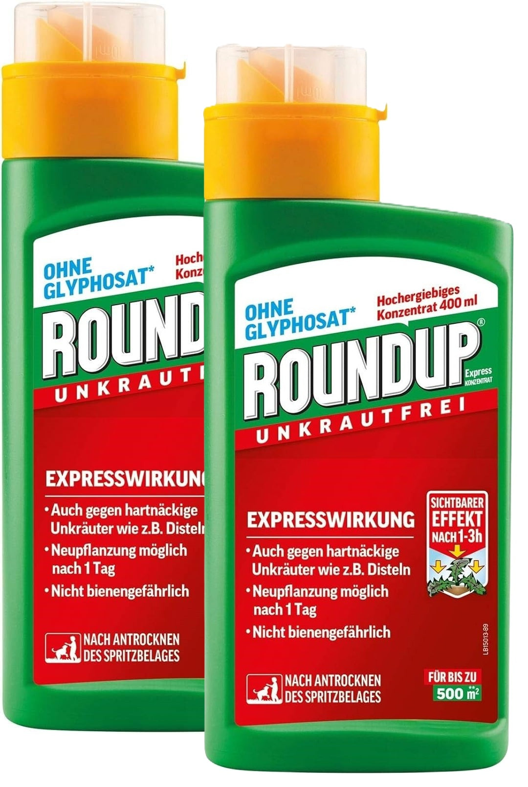Roundup® EXPRESS Unkrautfrei Konzentrat 2x 400 ml