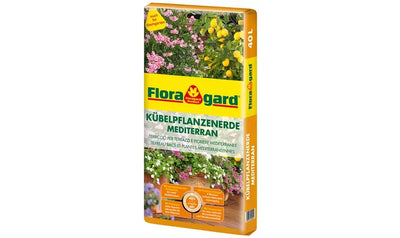 Floragard Kübel- + Palmenerde mediterran 40 L Zitruspflanzen Olivenbaum Dünger