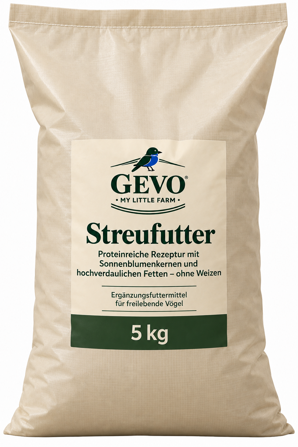 Gevo Streufutter ohne Weizen 5 kg, Vogelfutter