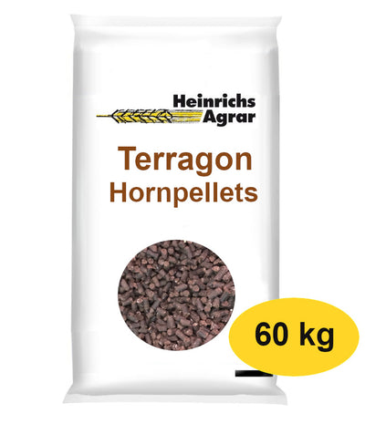 Terragon Hornpellets 60 kg Biodünger Gartendünger Rasendünger Blumendünger