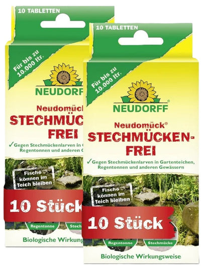 Neudomück Stechmücken-Frei 20 Tabletten für 20000 l Wasser