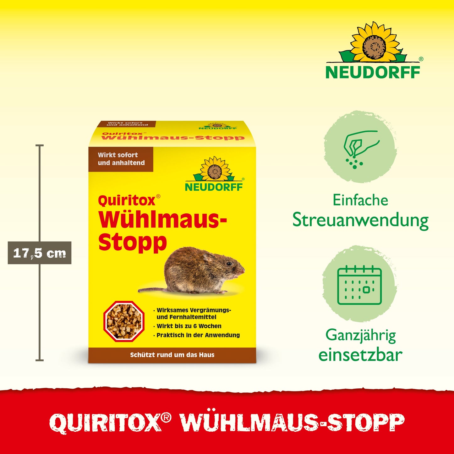 Neudorff Quiritox Wühlmaus-Stopp 200 g