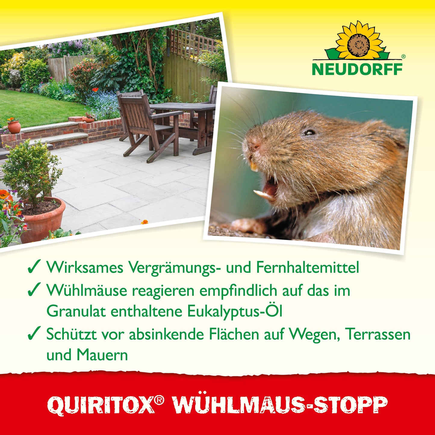 Neudorff Quiritox Wühlmaus-Stopp 200 g