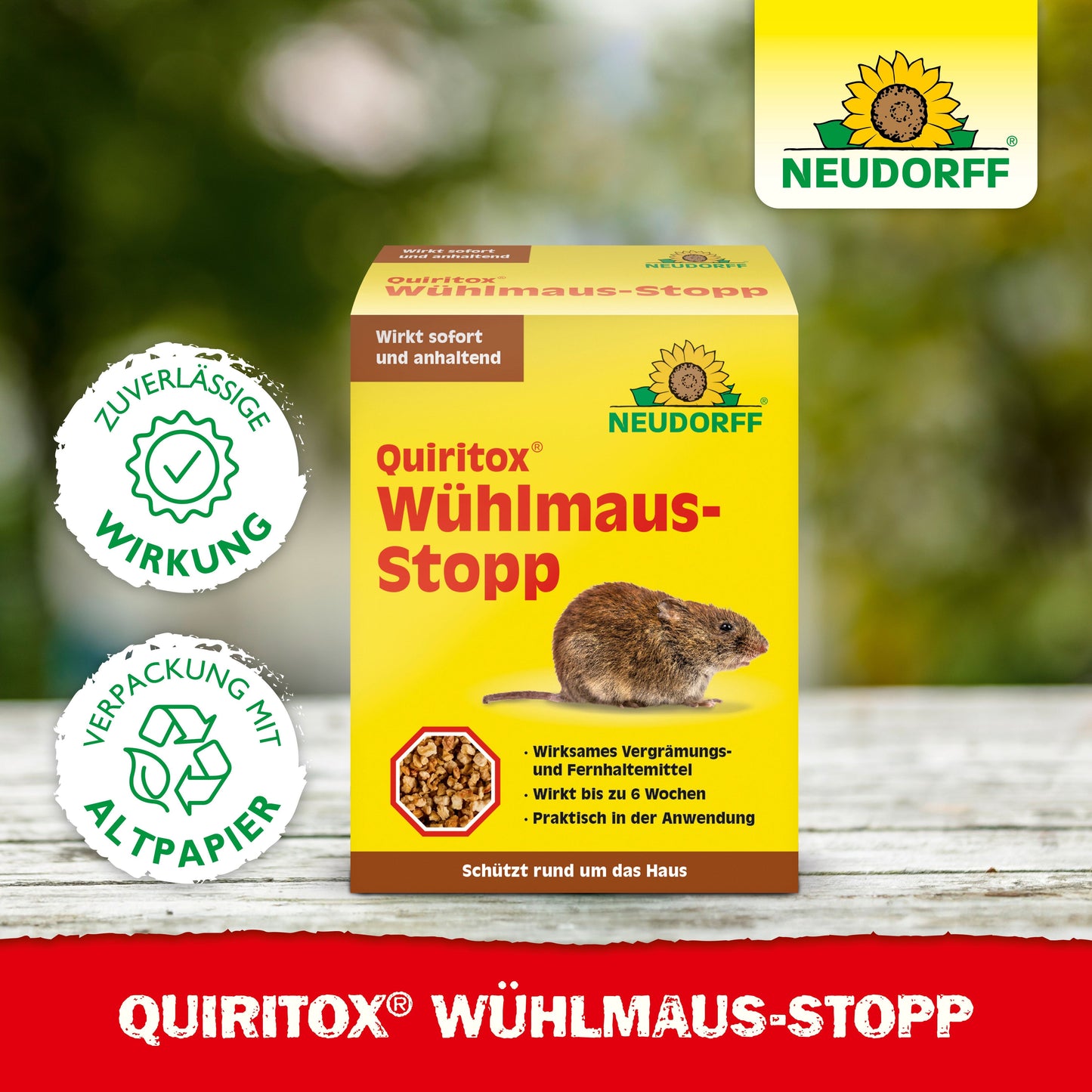 Neudorff Quiritox Wühlmaus-Stopp 200 g