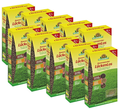 Neudorff 10x 1,2 kg Rasenreparatur LückenLos Saatgut und Dünger, organisch