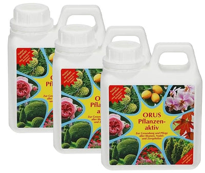 Oscorna Flüssigdünger 3 l ORUS (3x 1l ) Pflanzenaktiv, Bonsai, flüssig Dünger, Biodünger