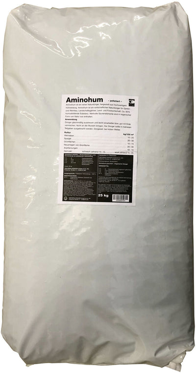 Oscorna Aminohum 25kg Hühnerdünger Pellet Gartendünger Rasendünger NaturdüngerProfi Dünger NPK Cux Rasendünger organisch 25 kg Humuskorn pelletiert