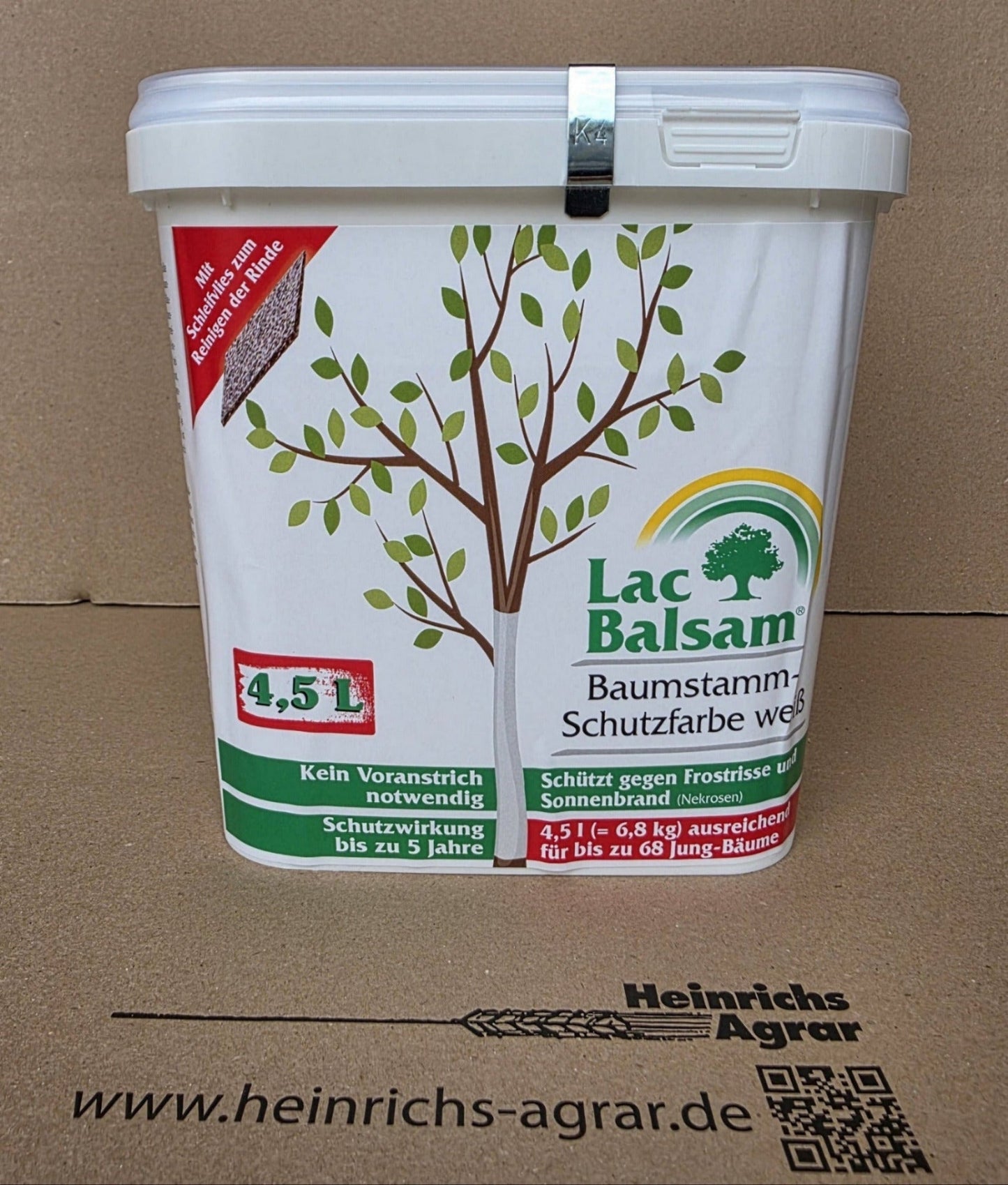 Etisso LacBalsam 4,5 L (6,8 kg) Baumstamm-Schutzfarbe weiß