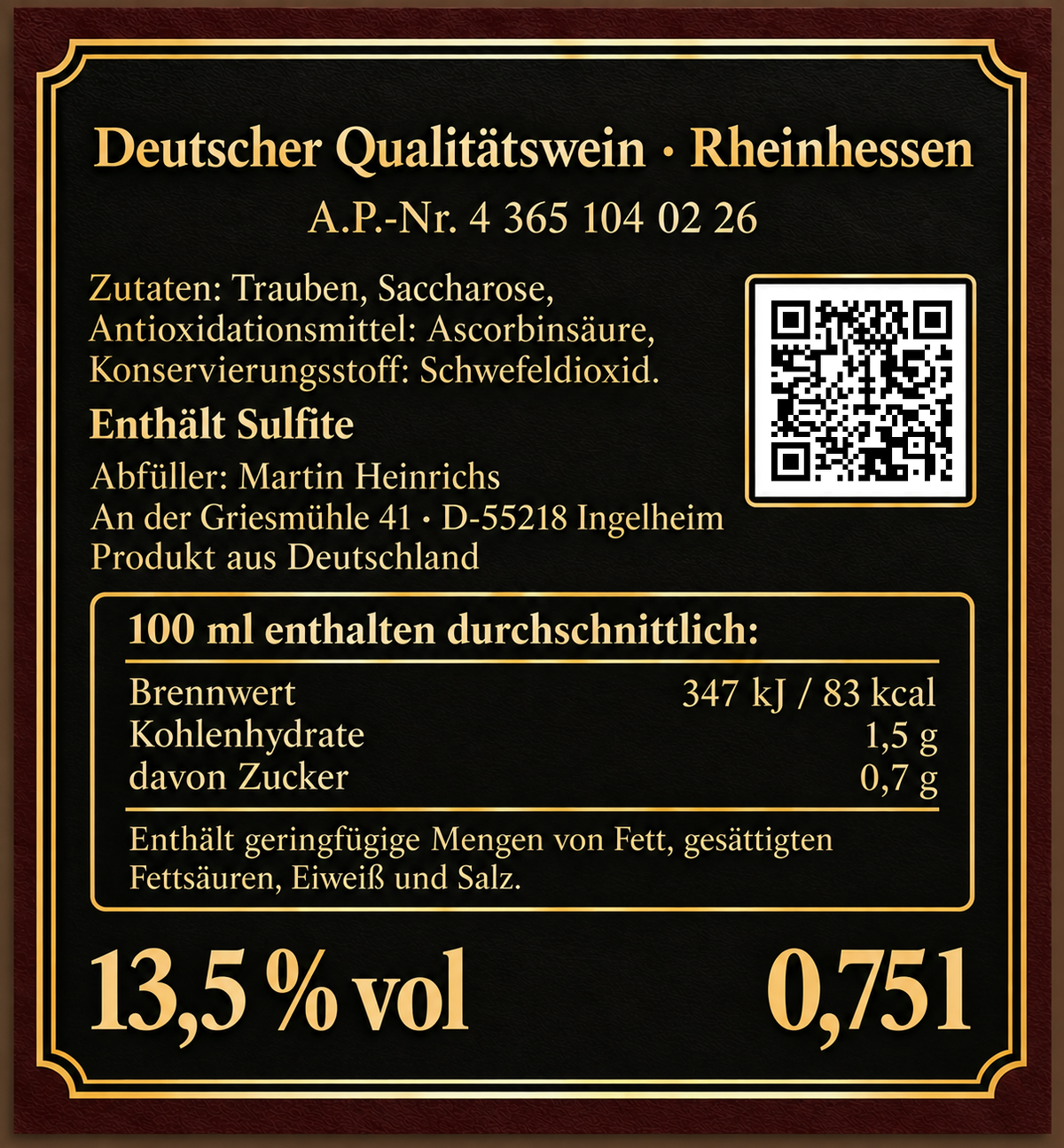 Heinrichs Riesling 2025