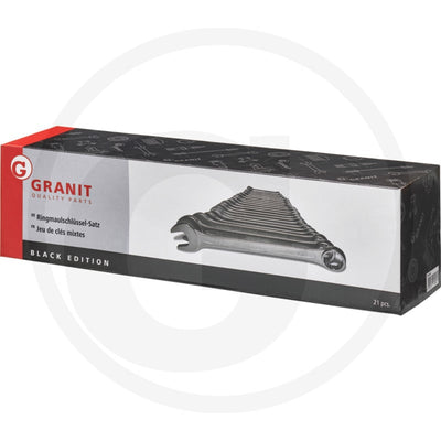 GRANIT BLACK EDITION Ringmaulschlüssel-Satz, 6-32 mm