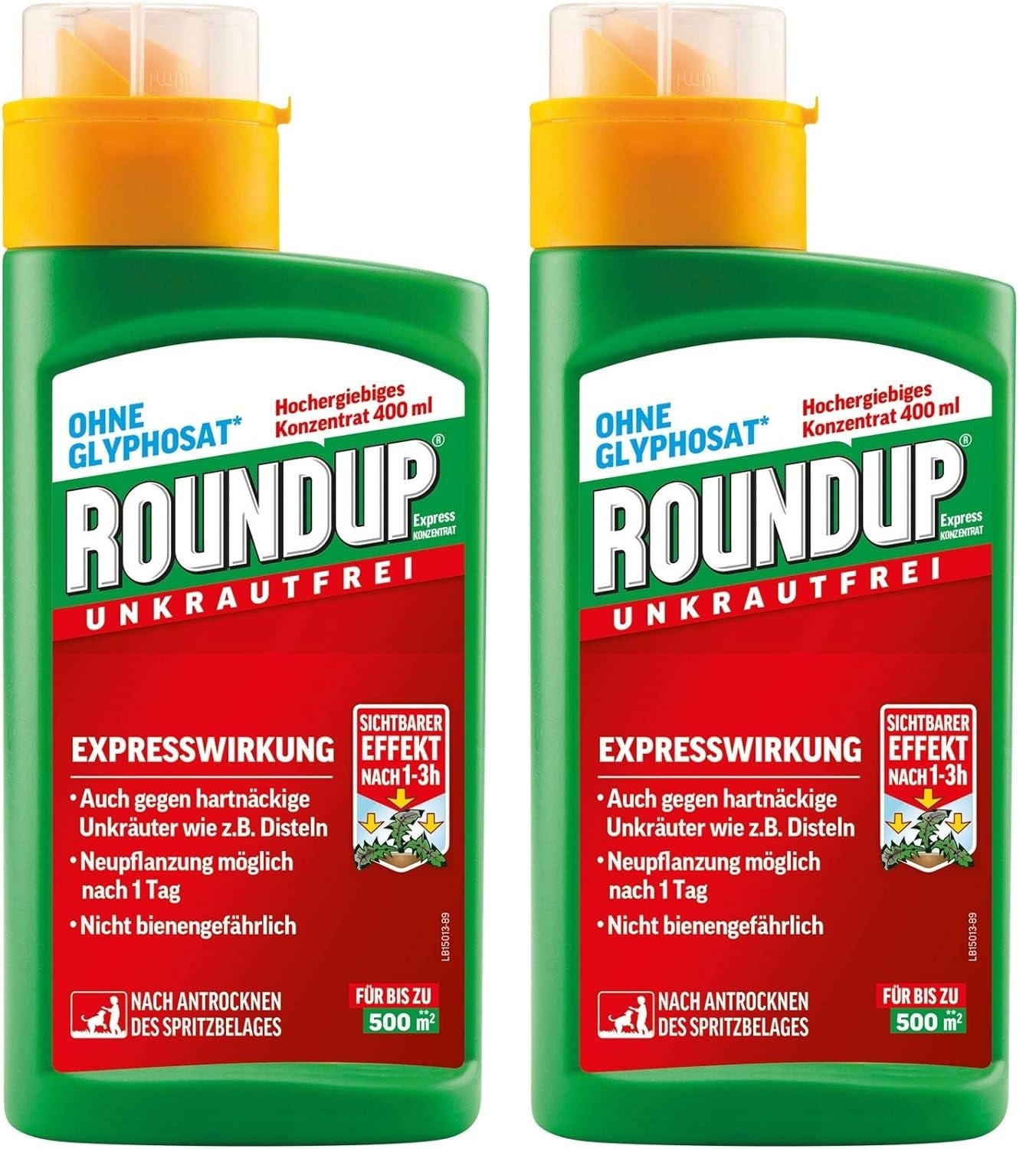 Roundup® EXPRESS Unkrautfrei Konzentrat 2x 400 ml