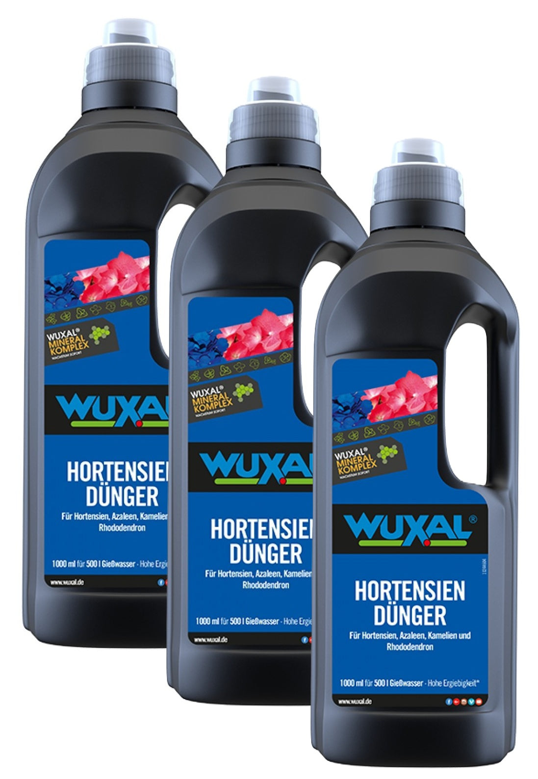 Wuxal Hortensiendünger 3 x 1 l Flüssigdünger