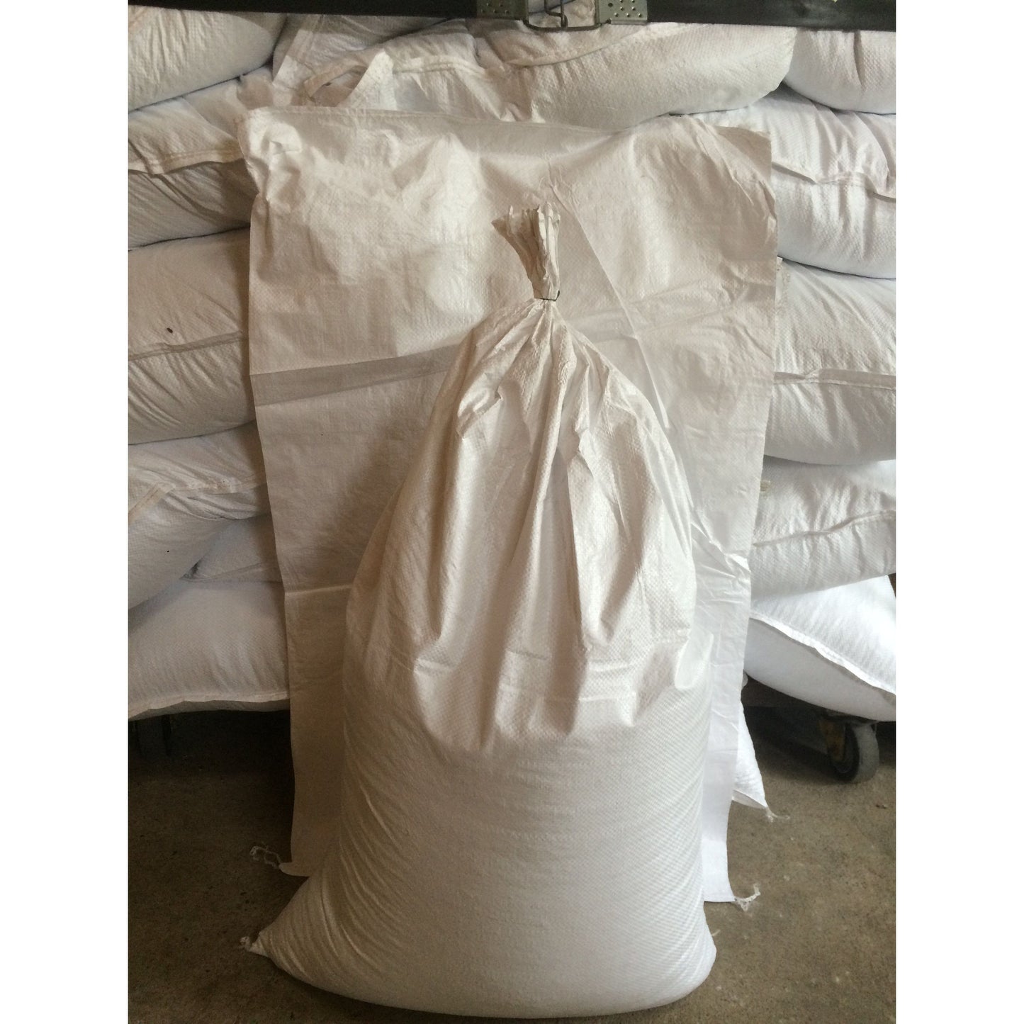 100 St. PP Bändchengewebesäcke 25 Kg Getreidesäcke Müllsäcke Garten Holzsäcke
