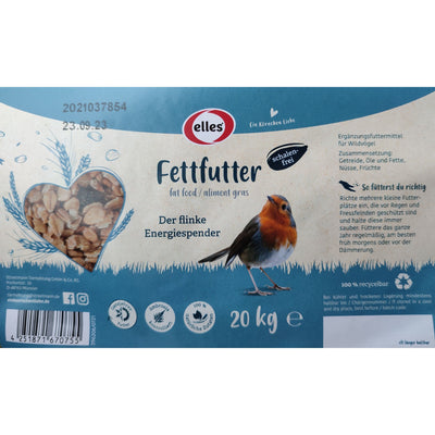 Elles Fettfutter Klassik Vogelfutter 20 Kg