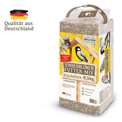 9,5 kg DELICIA Sonnenblumen Futter-Mix Frische-Pack