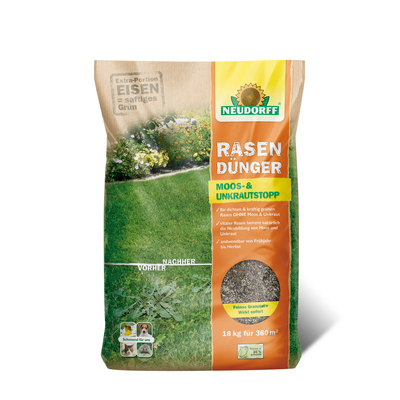 Neudorff Rasendünger Moos- & UnkrautStopp 18 kg