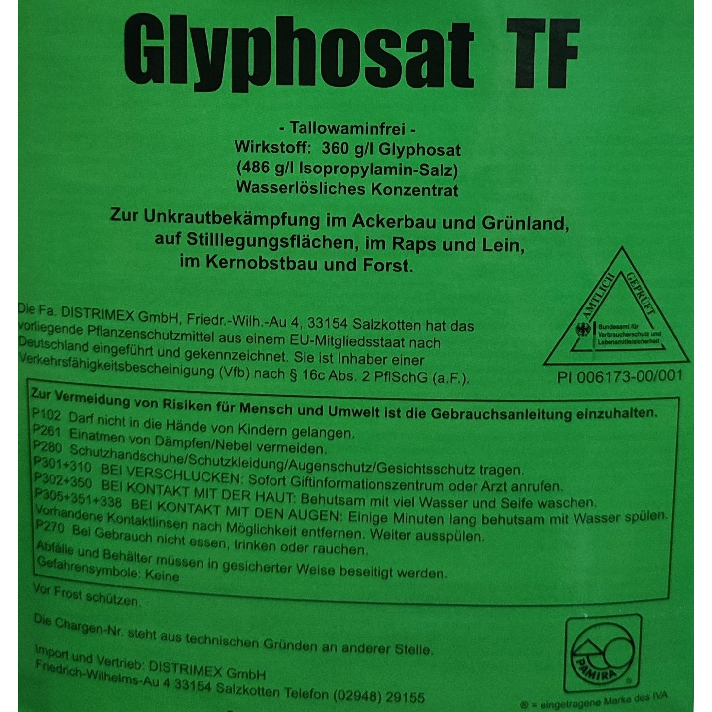 § 1 l Glyphosat TF Unkrautvernichter