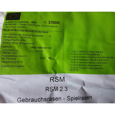Stroetmann RSM 2.3  Gebrauchsrasen 20 kg Sport- und Spielrasen