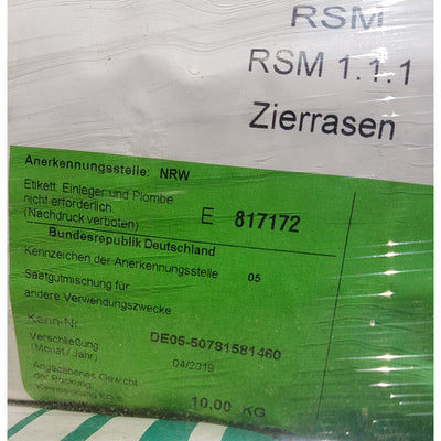 RSM 1.1.1 Repräsentationsrasen / Zierrasen (Berliner Tiergarten) 10 Kg