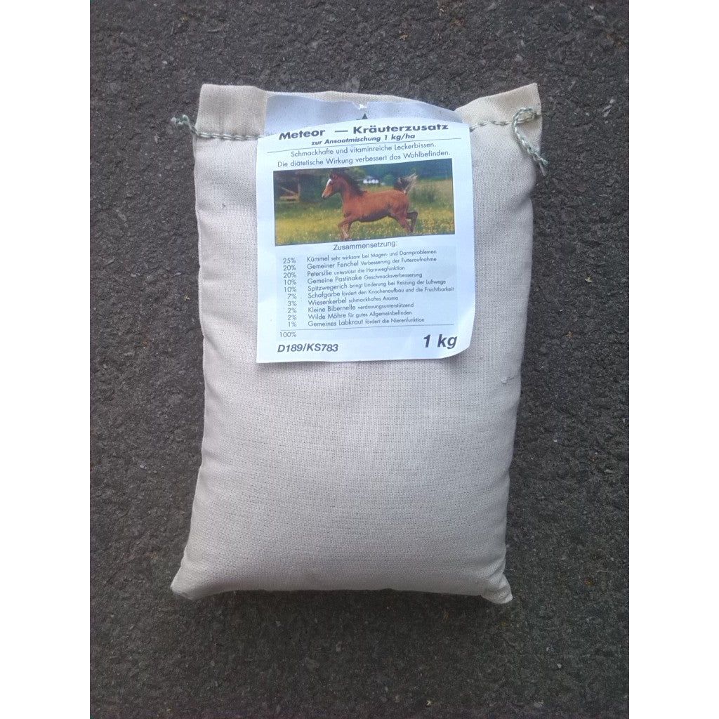 Kräuterzusatz zur Ansaatmischung 1kg in der Pferdeweide/Koppel