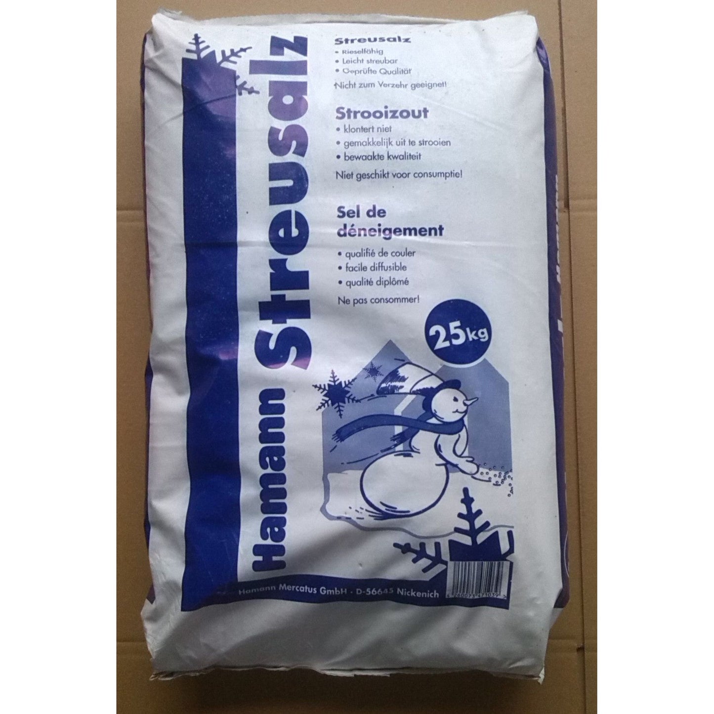 1 Palette mit 40 x  25 kg Streusalz, Auftausalz, Glatteis, Winterschutz