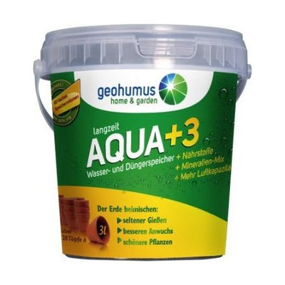 Geohumus Aqua+3 im Eimer 500 g Wasserspeichergranulat Bodenhilfsstoff