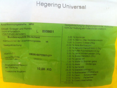 Hegering Universal (Jägermischung) 10 Kg Wildackermischung