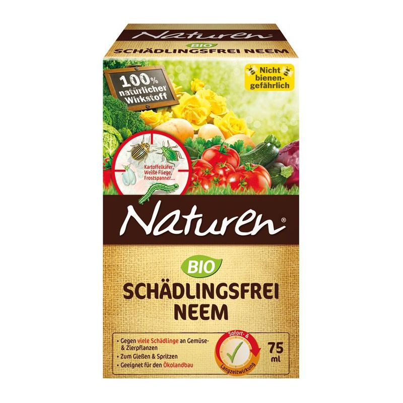 Naturen® Bio Schädlingsfrei Neem 75 ml  Wirksam gegen viele saugende und beißende Schädlinge