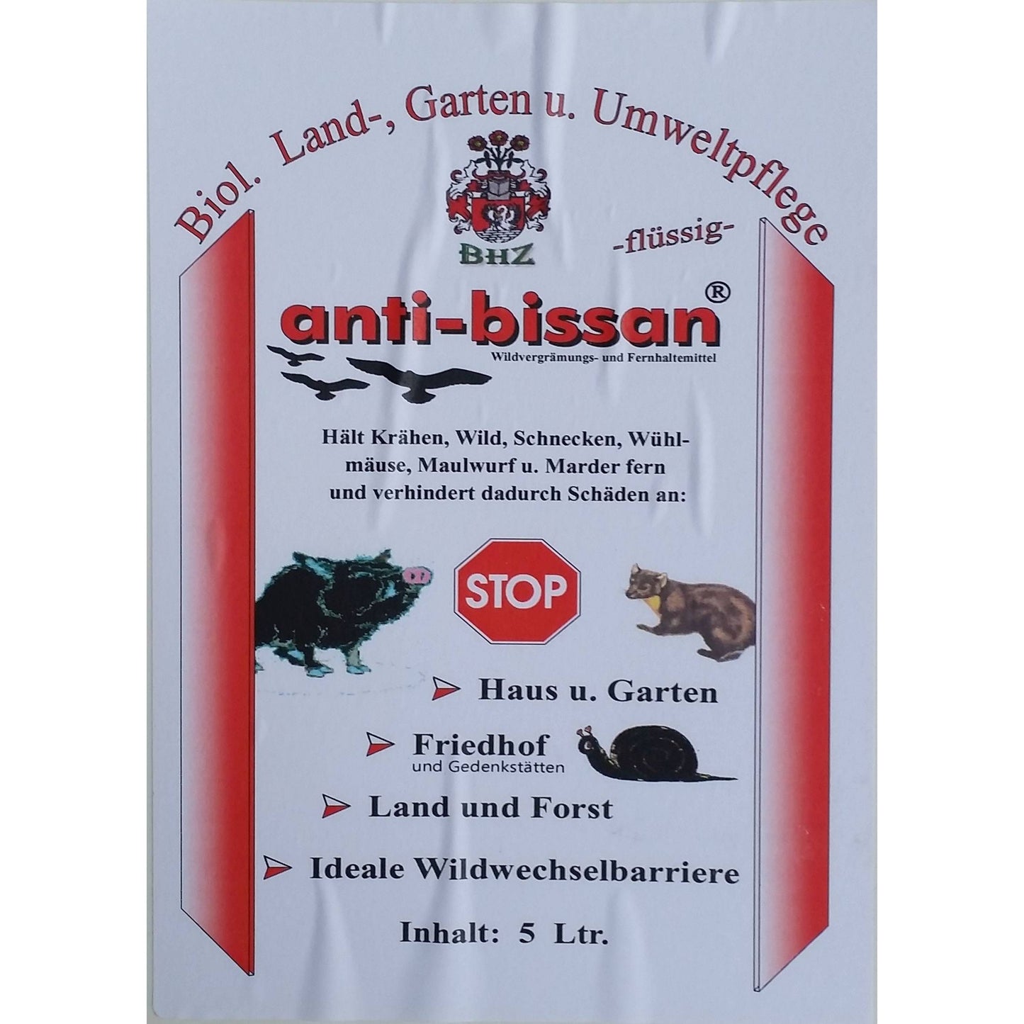 Anti-Bissan 5 l Fernhaltemittel Schädlingsbekämpfung