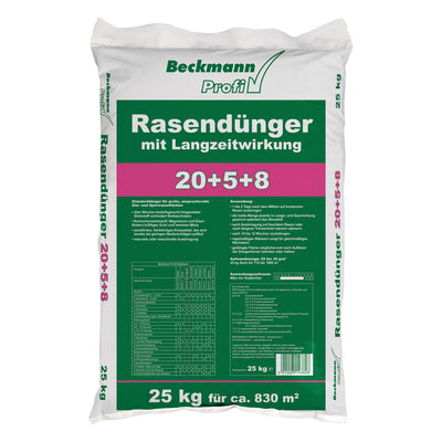 Beckmann 25 kg Rasendünger mit Langzeitwirkung  20+5+8