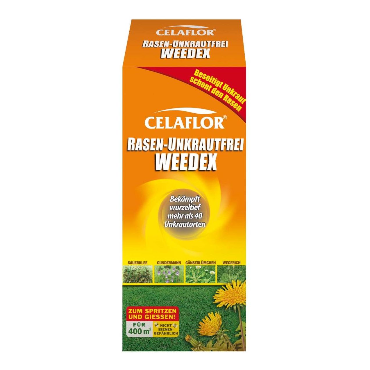 Celaflor® 2 l Rasen-Unkrautfrei Weedex®** Rasenunkrautvernichter